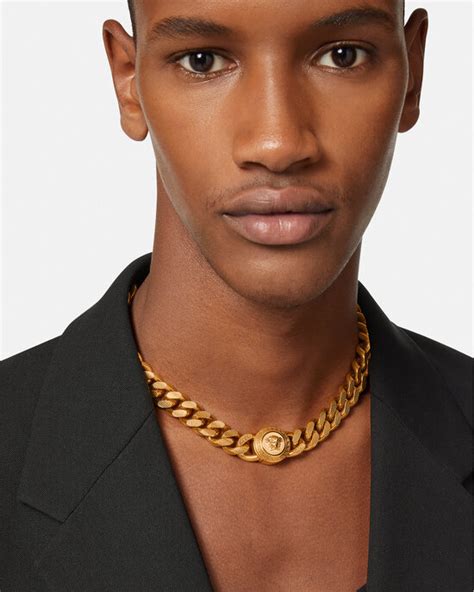 versace men jewelry|Versace necklaces men's.